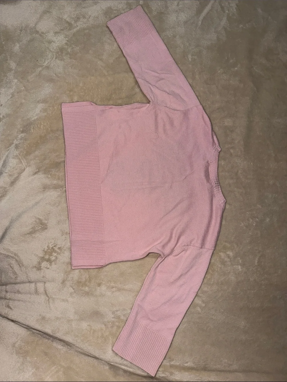 Gap Disney Pink Minnie Graphic Sweater with Black Accents